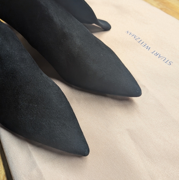 Stuart Weitzman Women Brooks Tall Black Suede Dress Office Boots sz 9US EUR 39.5 - Picture 11 of 11